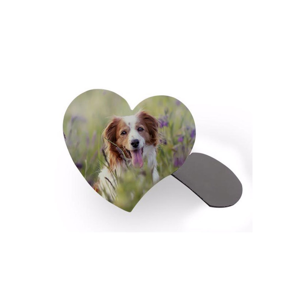 3 magneti Cuore Personalizzabili con immagini e testo