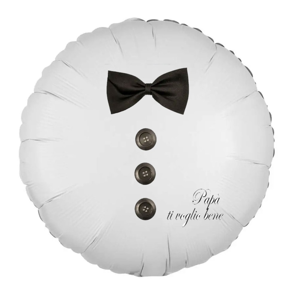 Palloncino foil Papillon festa del papà personalizzabile