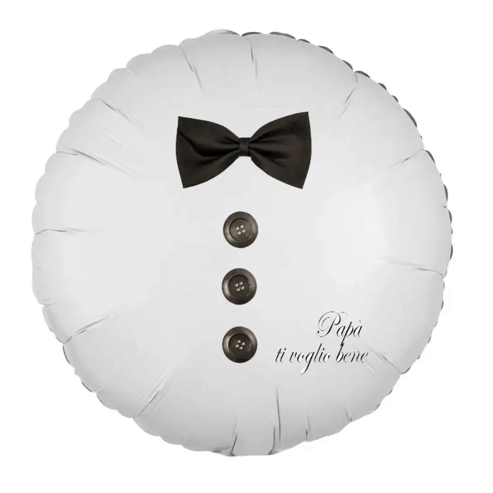 Palloncino foil Papillon festa del papà personalizzabile