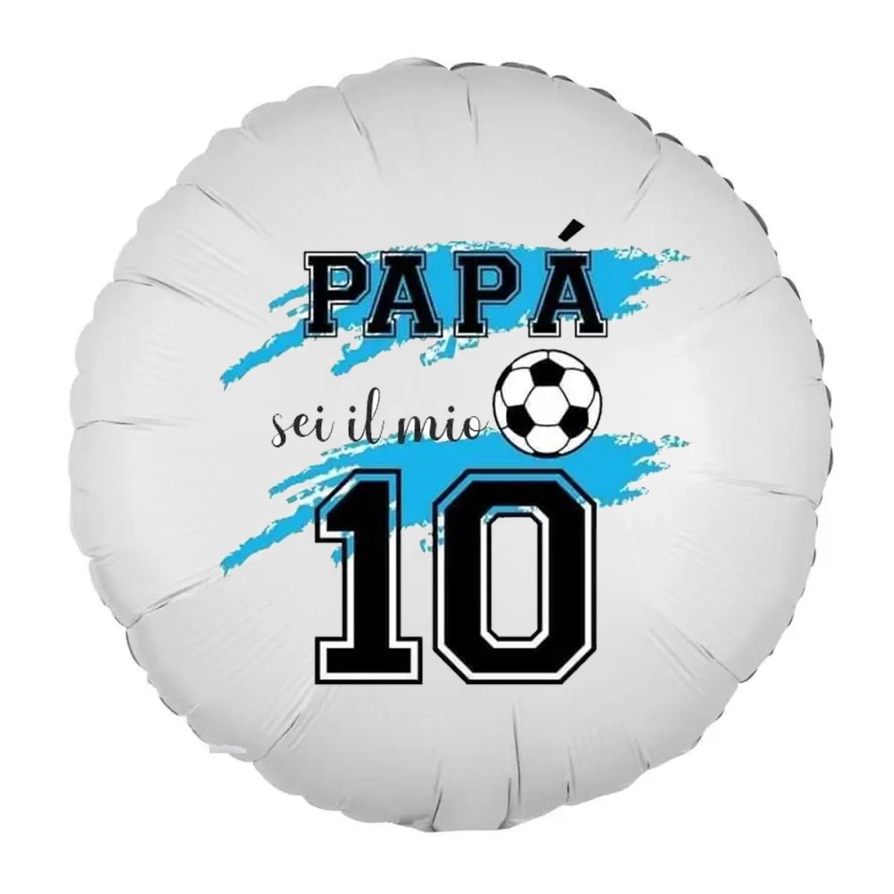 Palloncino foil nr.10 festa del papà personalizzabile