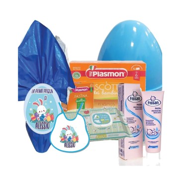 set Uovo " La Mia Prima Pasqua " Plasmon Easter Bunny Bimbo