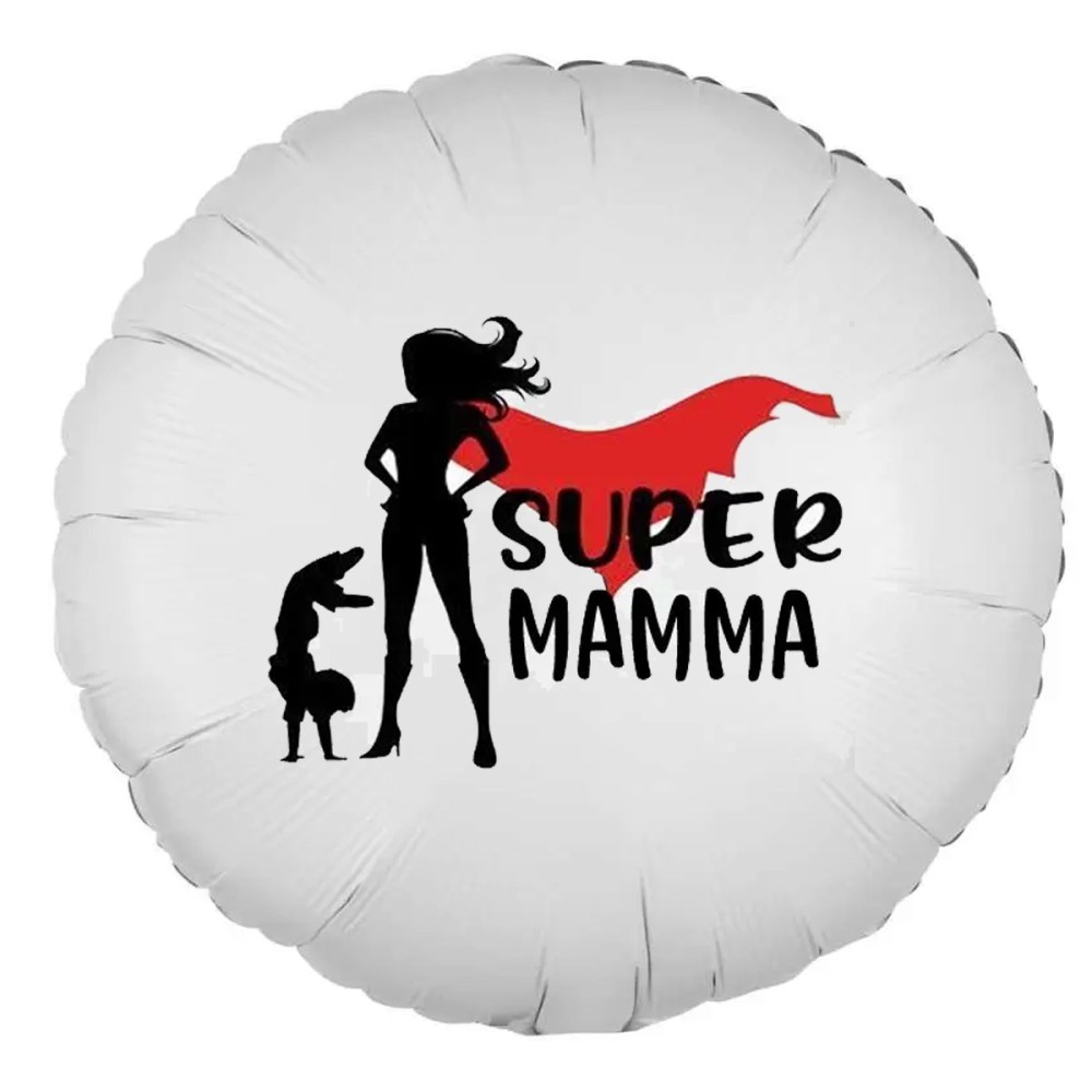 Palloncino foil super mamma personalizzabile