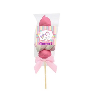 Spiedini di Marshmallow Unicorno Personalizzabili - kit fai da te