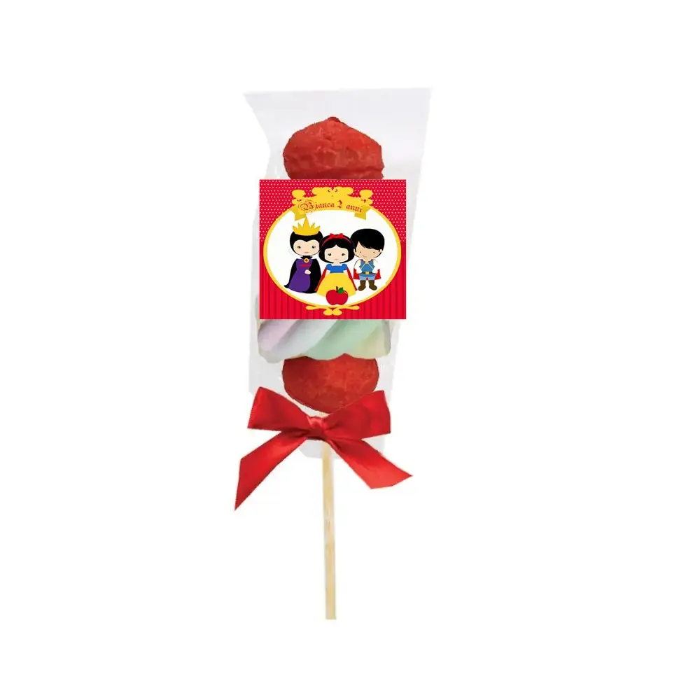 Spiedini di Marshmallow Biancaneve Personalizzabili - kit fai da te