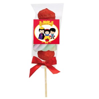 Spiedini di Marshmallow Biancaneve Personalizzabili - kit fai da te