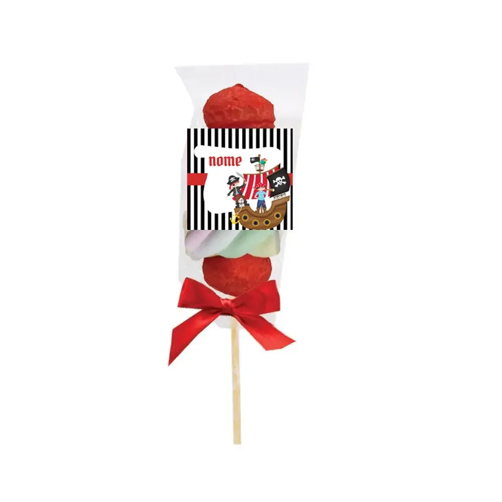 Spiedini di Marshmallow Pirati Personalizzabili - kit fai da te