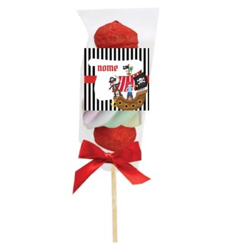 Spiedini di Marshmallow Pirati Personalizzabili - kit fai da te