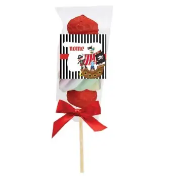 Spiedini di Marshmallow Pirati Personalizzabili - kit fai da te