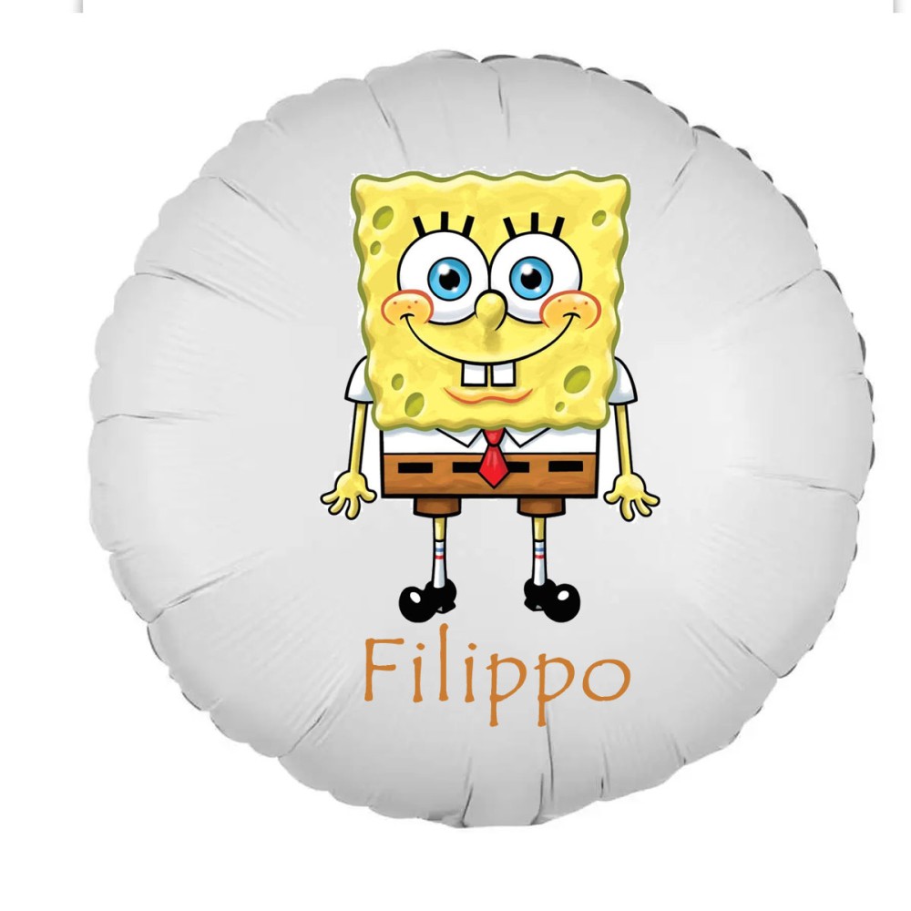 Palloncino foil Spongebob personalizzabile