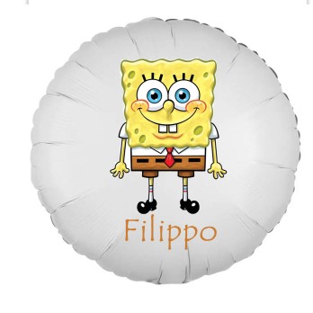 Palloncino foil Spongebob personalizzabile