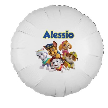 Palloncino foil personalizzabile Paw patrol