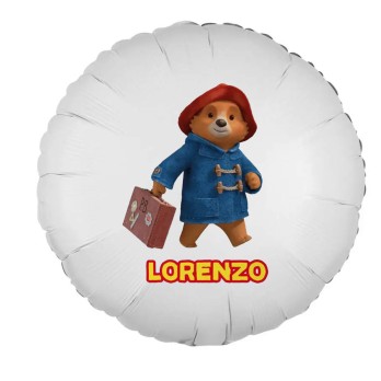Centrotavola di palloncini con foil personalizzabile Paddington