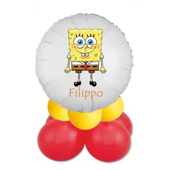 Centrotavola palloncini personalizzabile Spongebob
