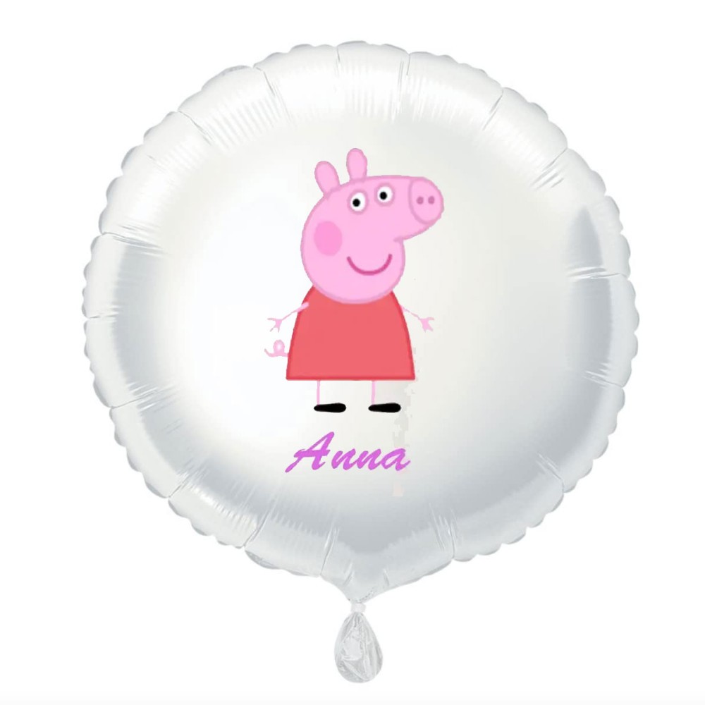 Palloncino foil personalizzabile Peppa Pig