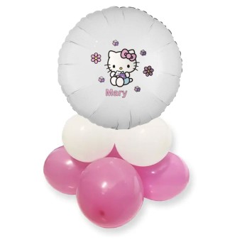 Centrotavola Palloncini Hello Kitty personalizzabile