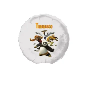 Palloncino foil personalizzabile Kung fu Panda