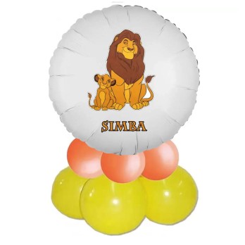 Centrotavola di palloncini personalizzabile Il re leone