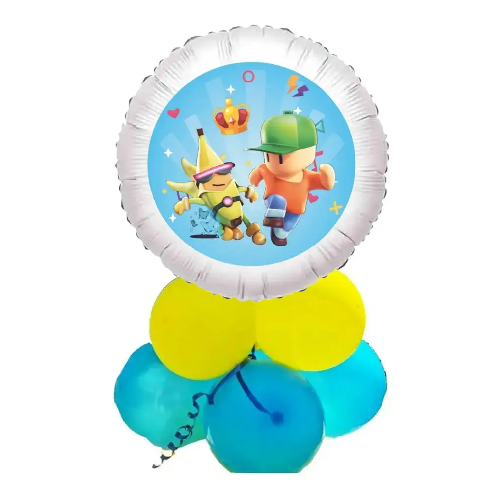 Centrotavola di Palloncini Foil Stumble Guys