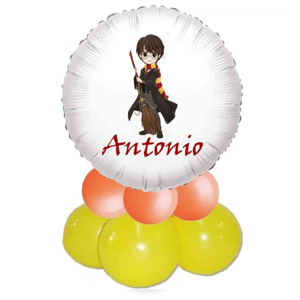 Centrotavola di palloncini personalizzabile Harry Potter