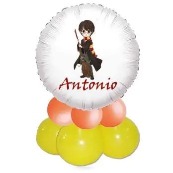 Centrotavola di palloncini personalizzabile Harry Potter