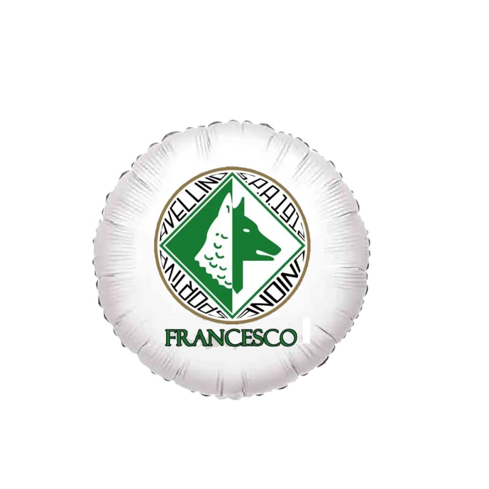Palloncino foil stampa Avellino calcio personalizzabile