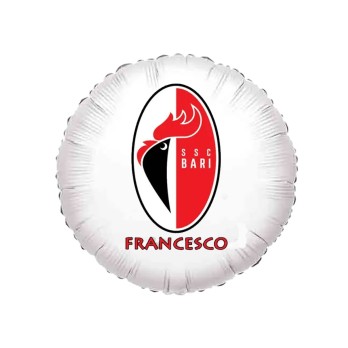 Palloncino foil stampa Bari calcio personalizzabile