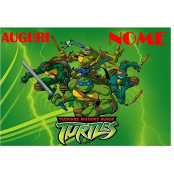 Cialda rettangolare Tartarughe ninja Personalizzabile