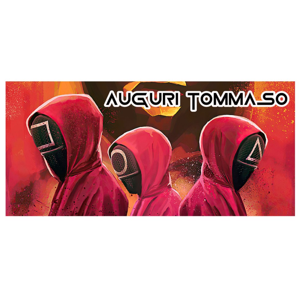 Striscione Banner Squid Game Personalizzabile