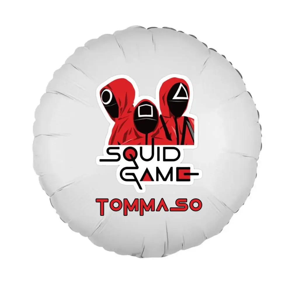 Palloncino foil stampa Squid Game personalizzabile