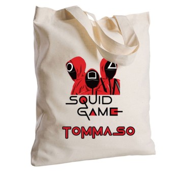 Borsa Shopper Squid Game in Tessuto Personalizzabile 2 pz