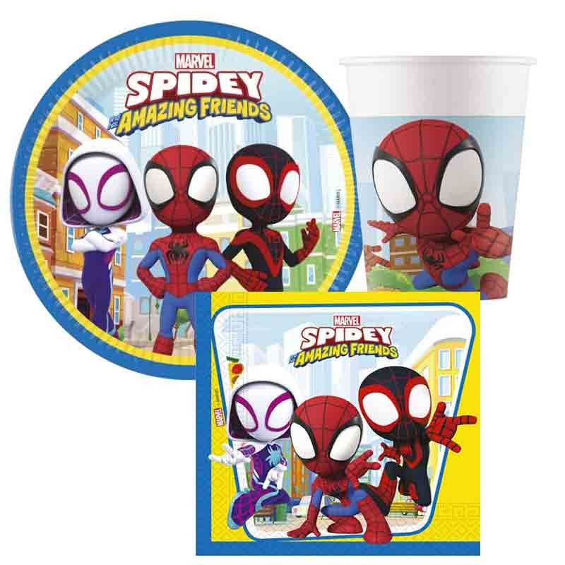 Kit Spidey & Friends per 8 persone