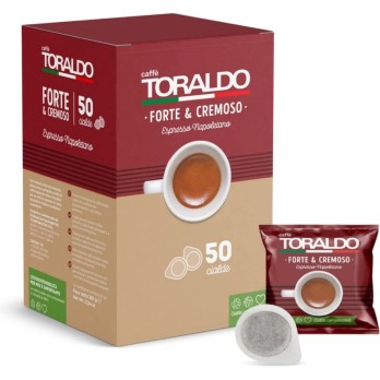 Set regalo 2 conf. Cialde da 50 pz Caffè Toraldo Forte e cremoso + 2 tazzine personalizzabili