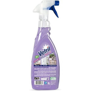 Vetril Spray Vetri e Specchi Con Azione Anti Aloni 4 pz 650ml