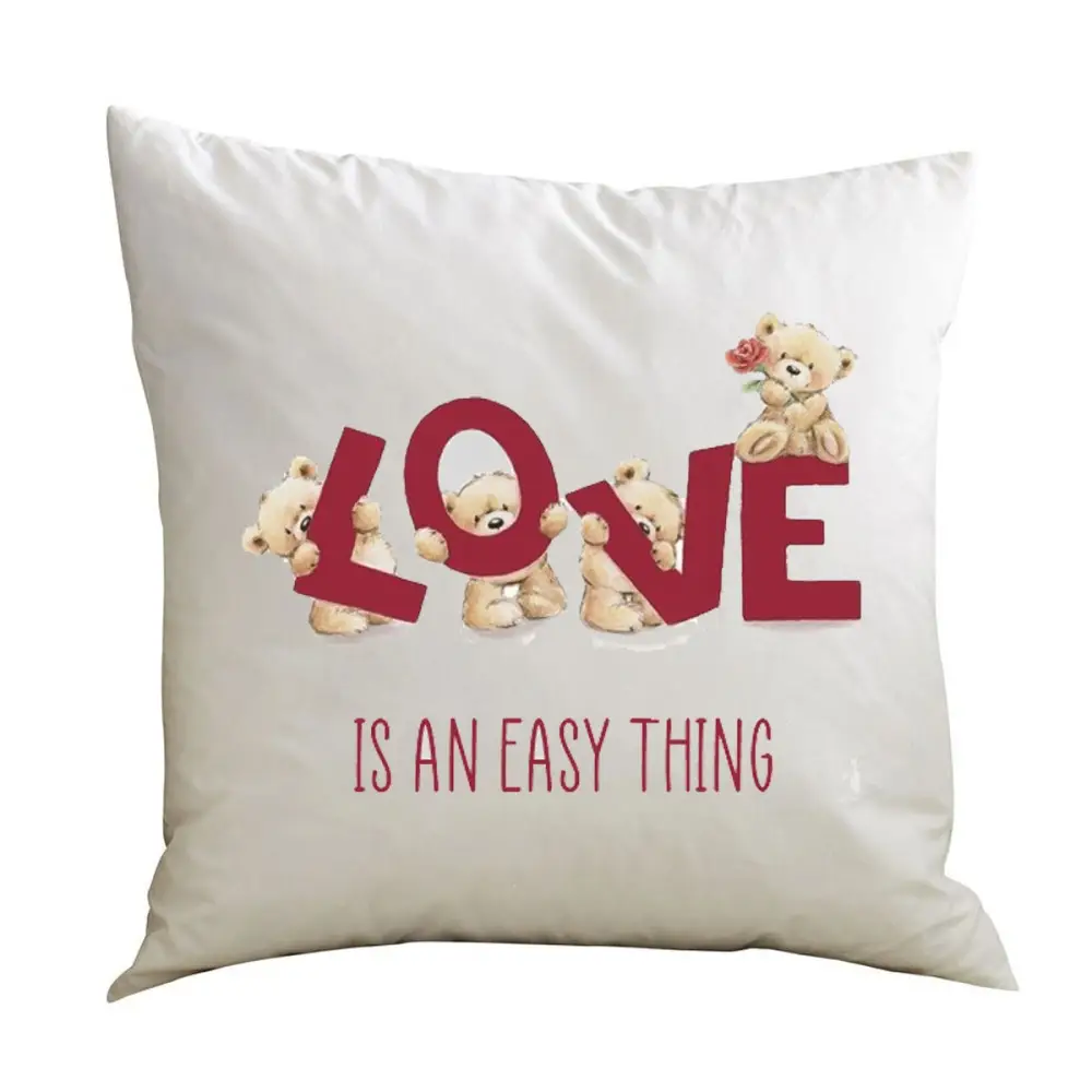 Cuscino San valentino Love is an easy thing  - 1 pz