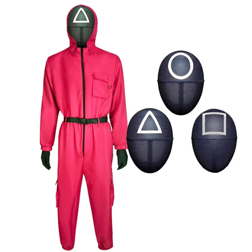 Costume Gioco Coreano Tg M aduto squid game + maschera a scelta