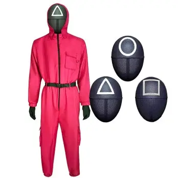 Costume Gioco Coreano Tg M aduto squid game + maschera a scelta