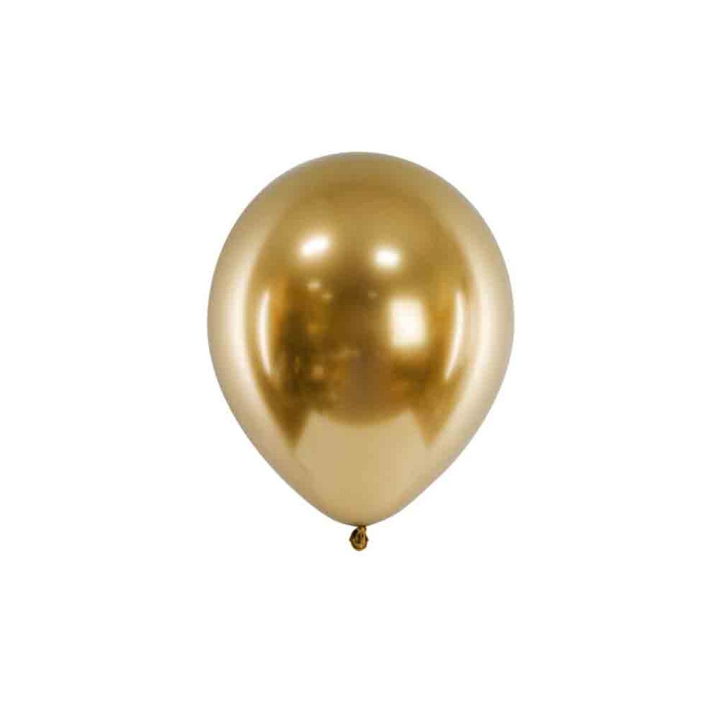 5 Palloncini lucidi 46 cm oro CHB1-18-019-5
