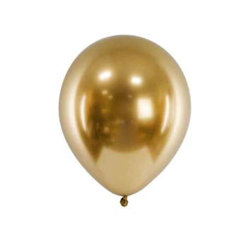 5 Palloncini lucidi 46 cm oro CHB1-18-019-5