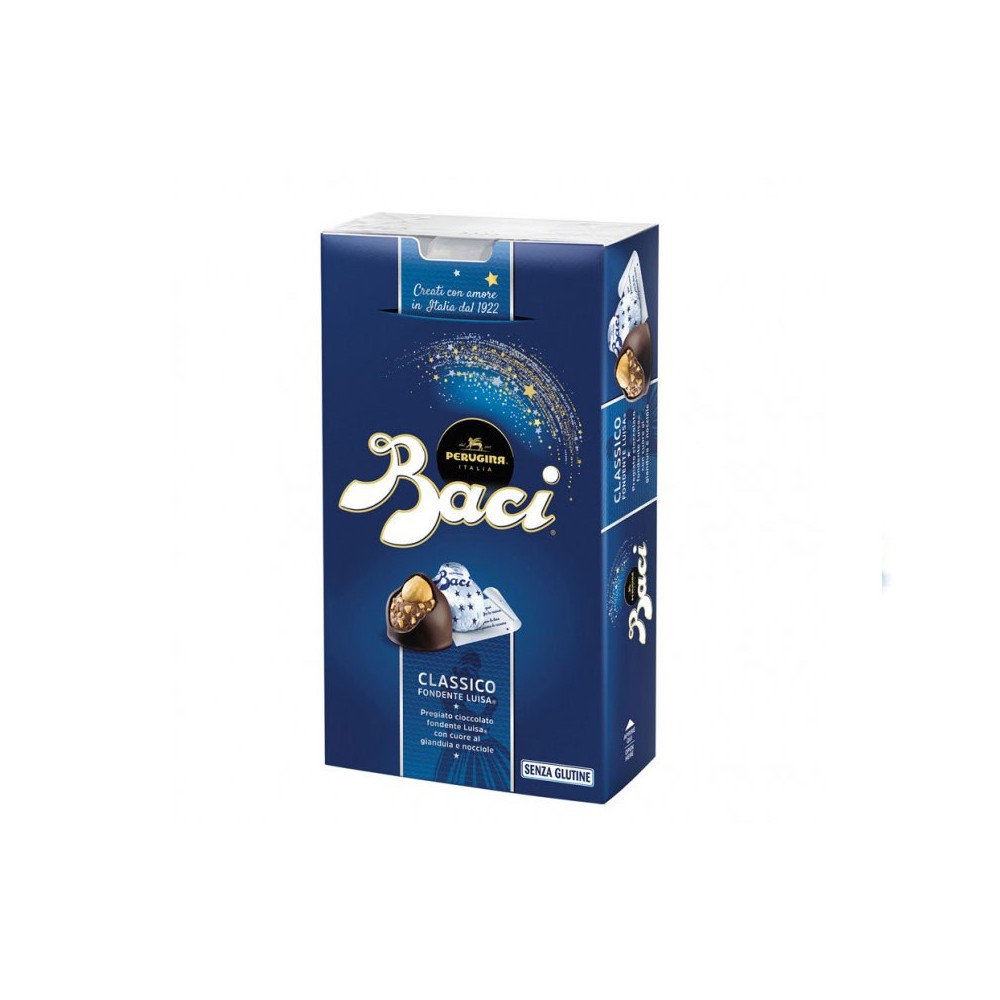 Baci Perugina Latte Cioccolatini al Latte Ripieni al Gianduia e Nocciola Intera, 200 g