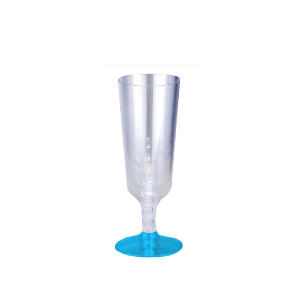 calice champagne 6 pz. base celeste 7111