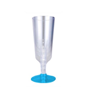 calice champagne 6 pz. base celeste 7111