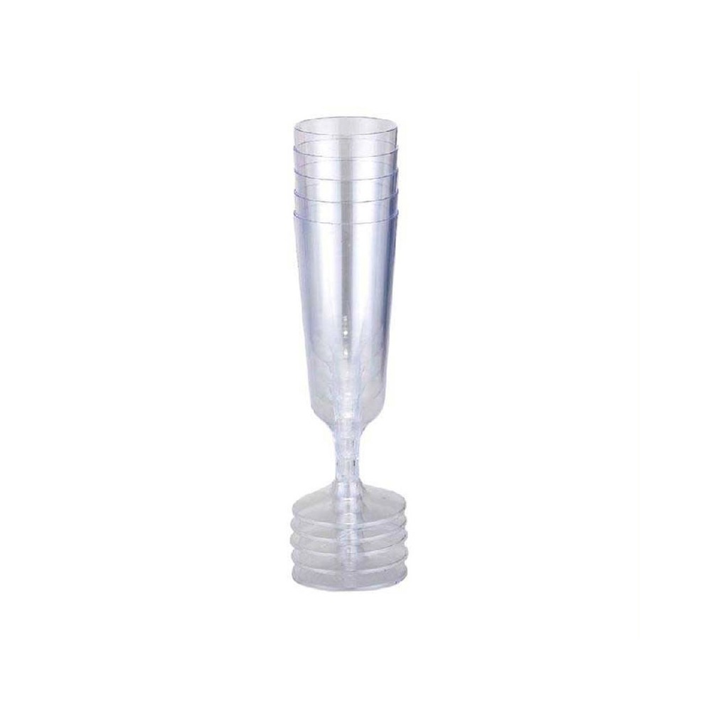 calice champagne 6 pz. base trasparente 8842
