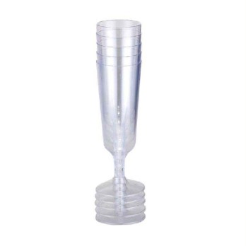 calice champagne 6 pz. base trasparente 8842