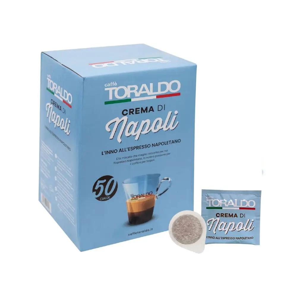 Cialde Caffè Toraldo miscela Crema di Napoli ESE 44 mm 50 Unità 102209005