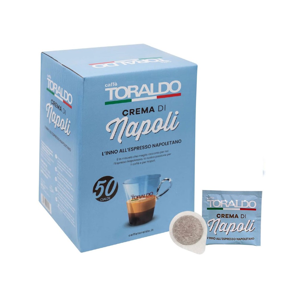 Cialde Caffè Toraldo miscela Crema di Napoli ESE 44 mm 50 Unità 102209005