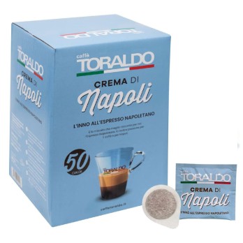 Cialde Caffè Toraldo miscela Crema di Napoli ESE 44 mm 50 Unità 102209005