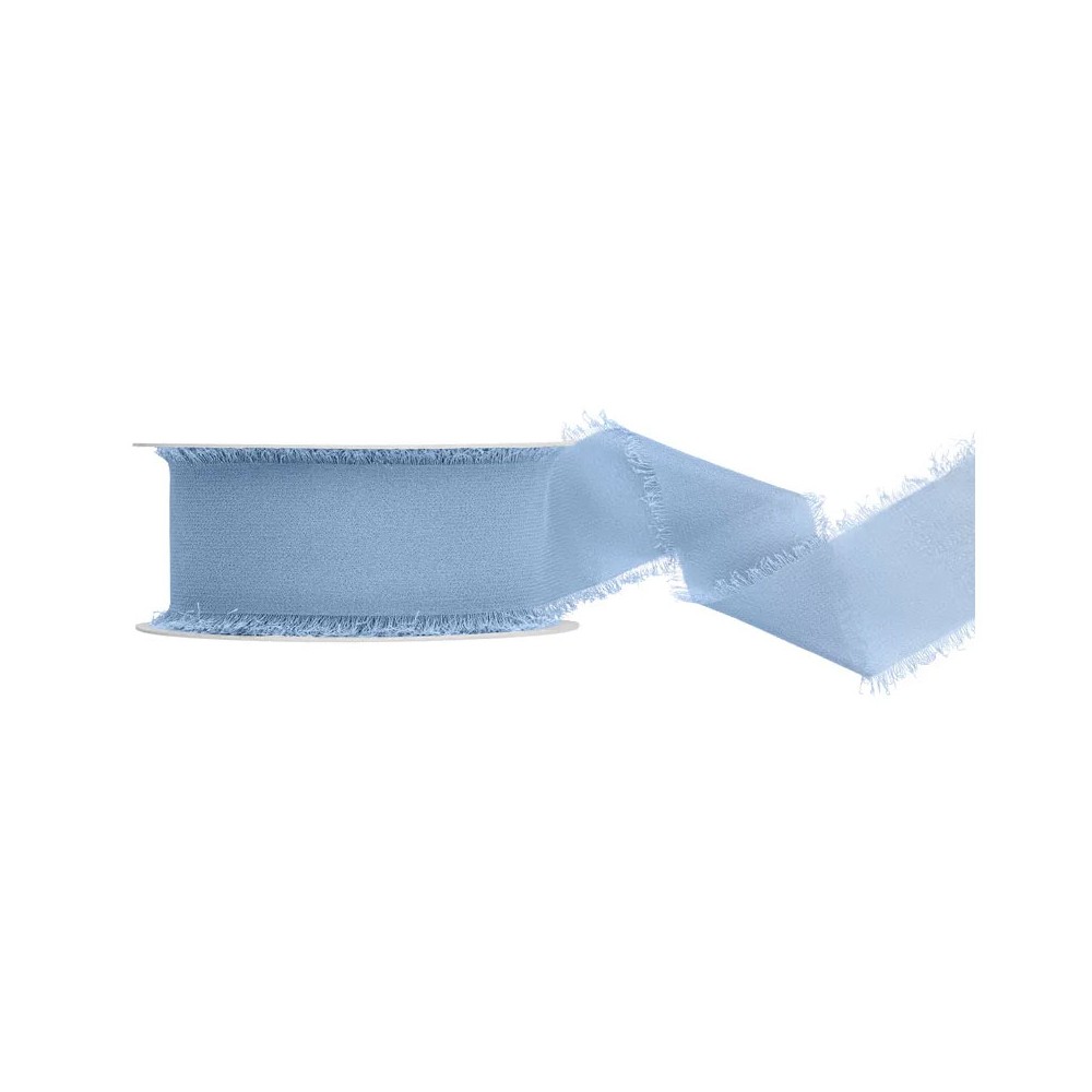 Nastro di chiffon blu 40 mm/10 m WJ40-10-001