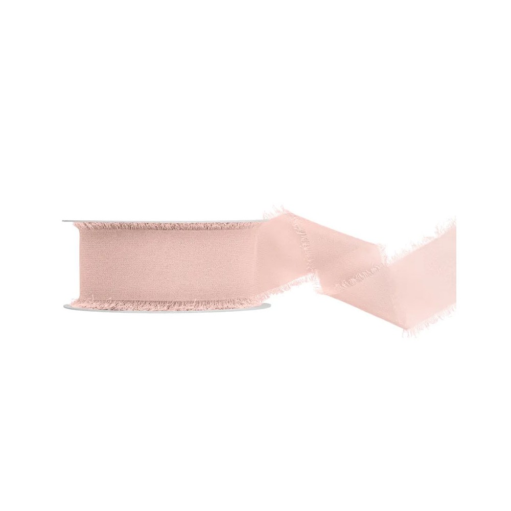 Nastro di chiffon rosa chiaro 40 mm/10 m WJ40-10-081J