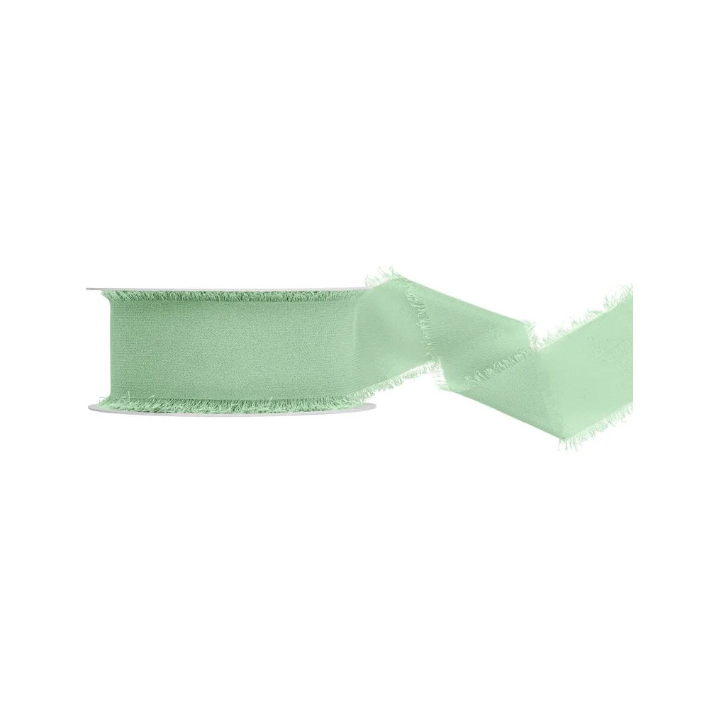 Nastro di chiffon salvia 40 mm/10 m WJ40-10-109