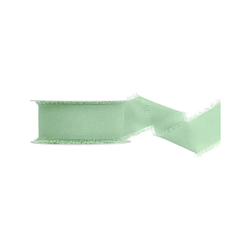 Nastro di chiffon salvia 40 mm/10 m WJ40-10-109